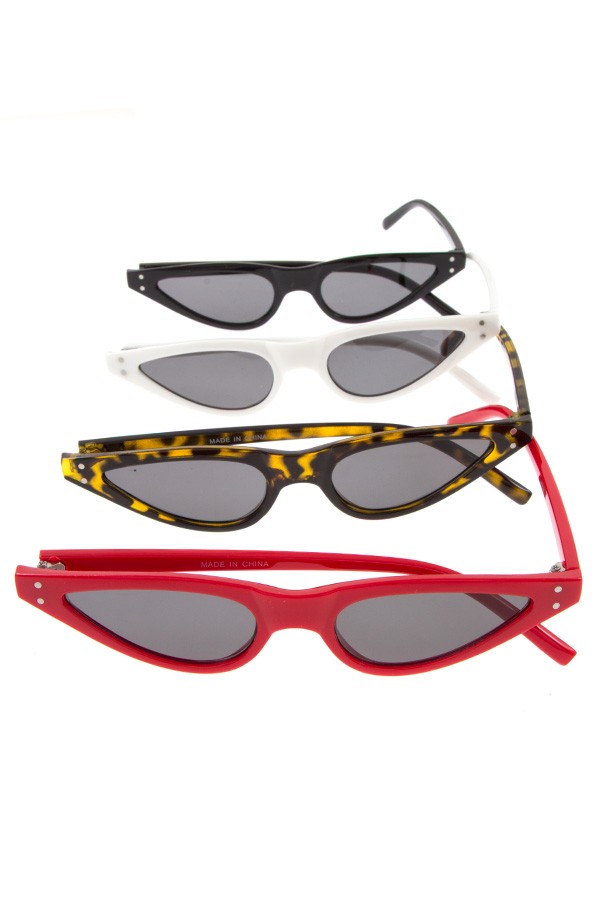 Fashionable skinny sunglasses