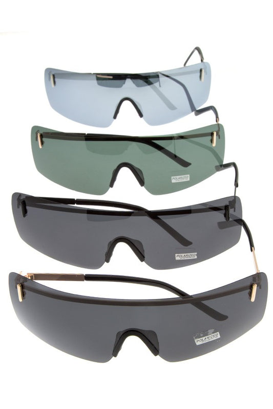 Polarized unilens sunglasses