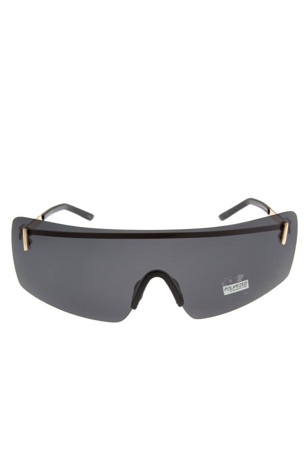 Polarized unilens sunglasses