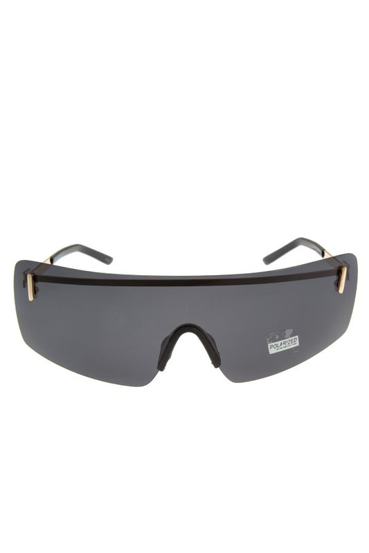 Polarized unilens sunglasses