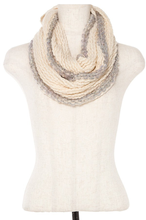 Soft knit infinity scarf
