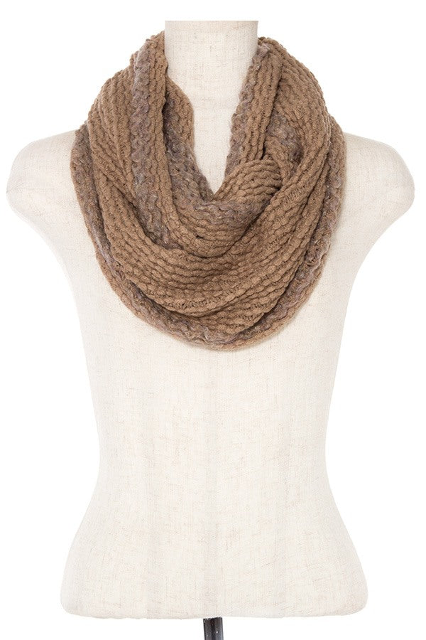 Soft knit infinity scarf