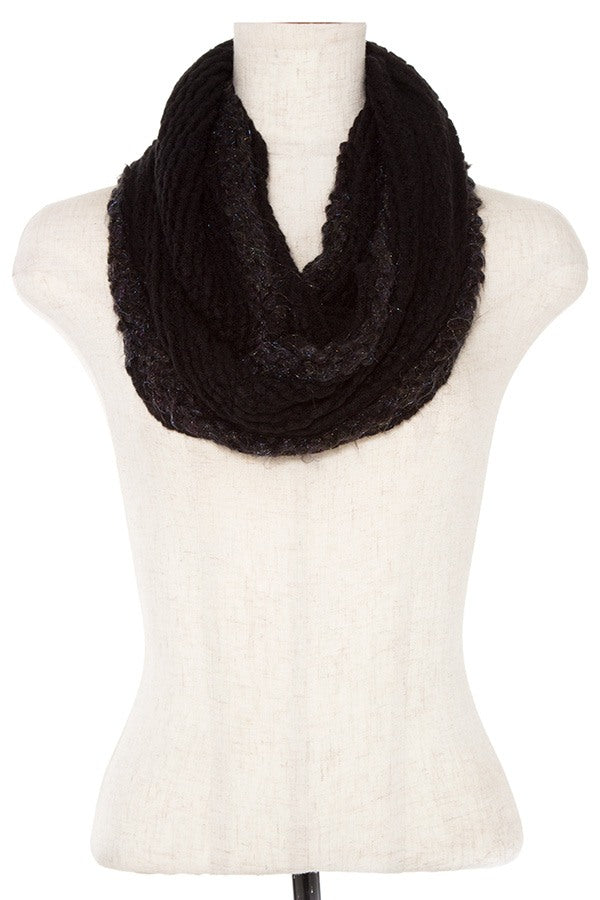 Soft knit infinity scarf