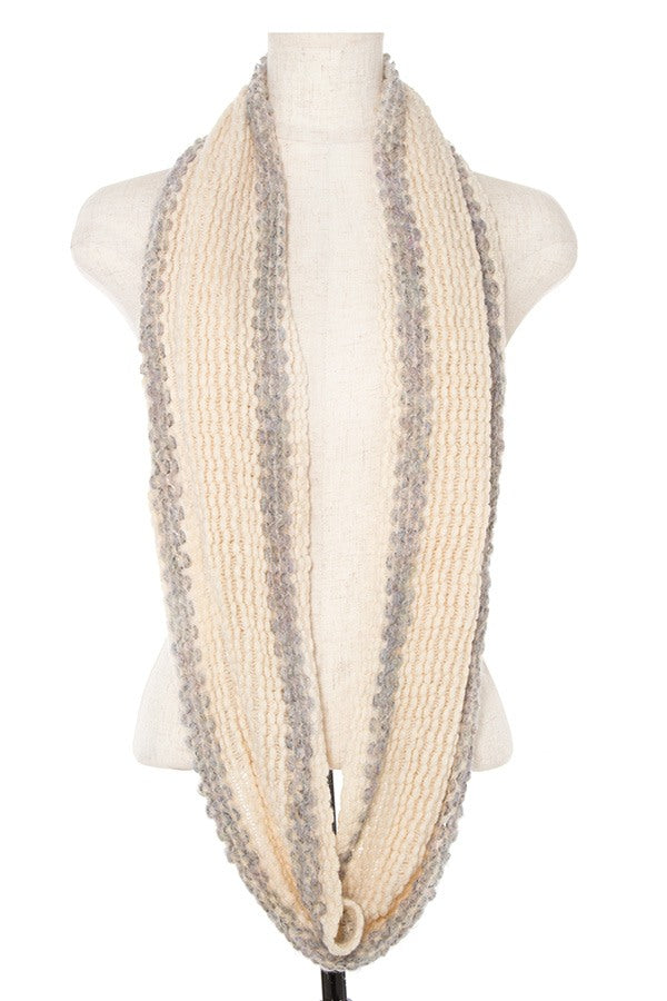 Soft knit infinity scarf