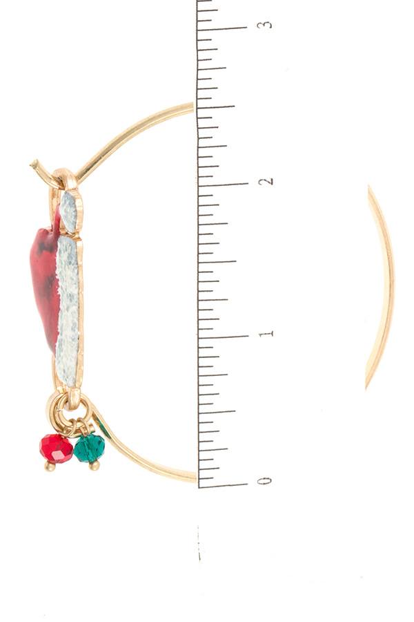 Santas hat bangle bracelet