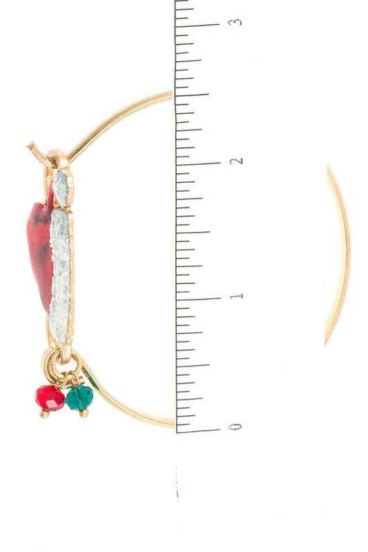 Santas hat bangle bracelet