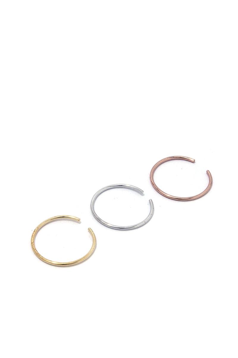 Solid open ring