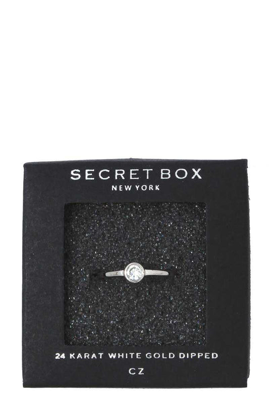 Rhinestone ball ended ring