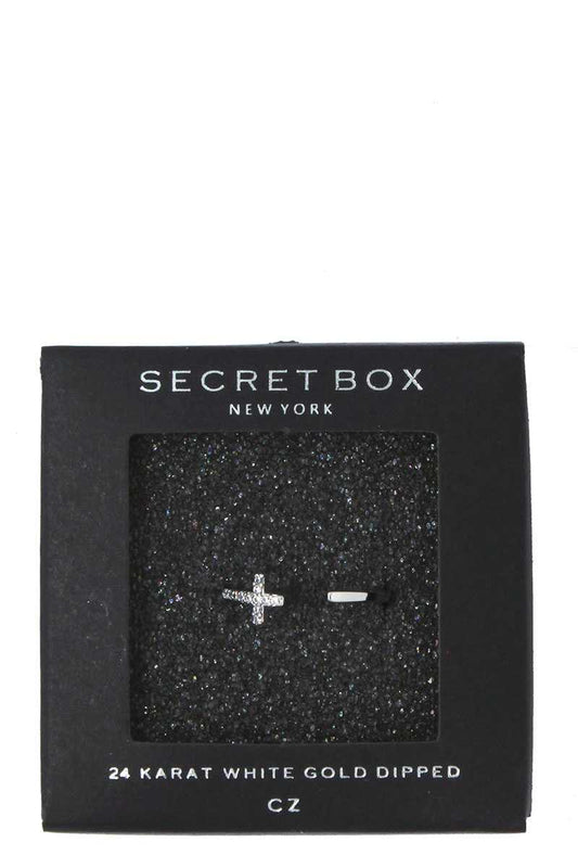 Cross rhinestone ring
