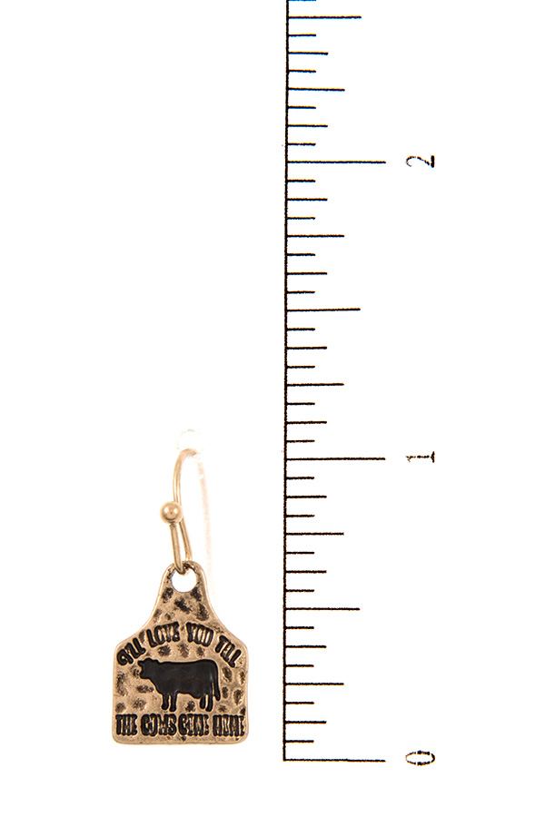 Ill love you till the cows come home pendant necklace set