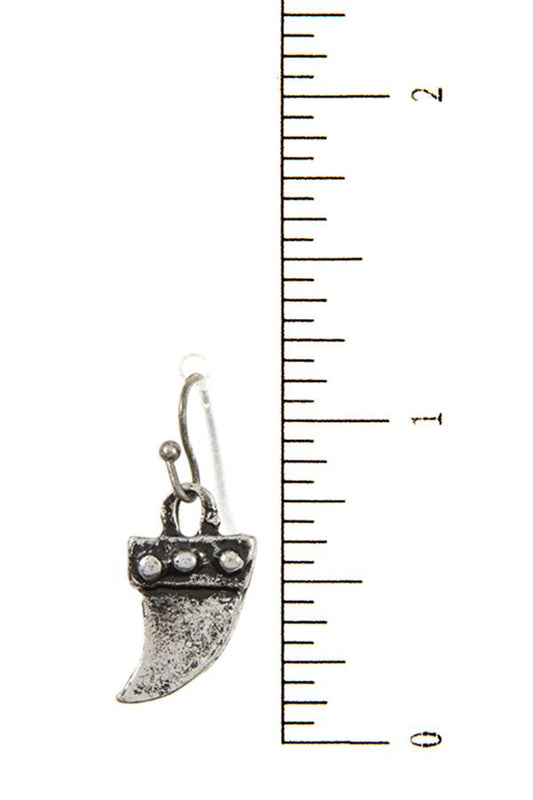 Elongated multi horn pendant necklace set