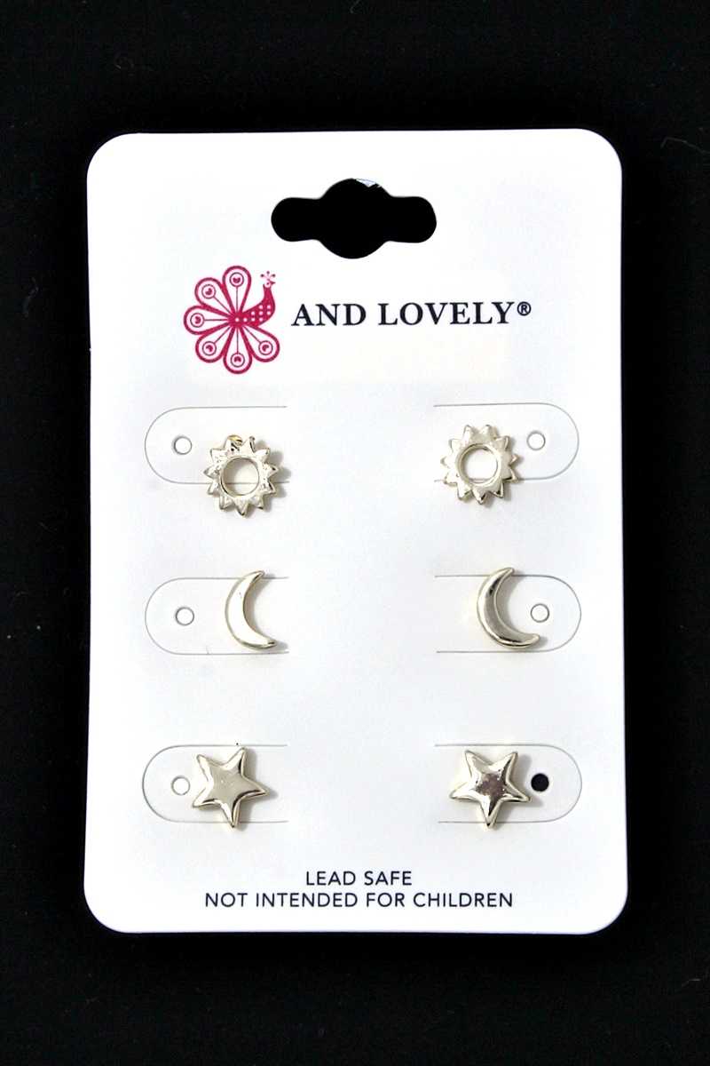 Metal multi earring set