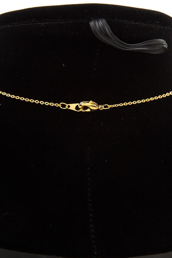 Love cat sit on moon pendant necklace