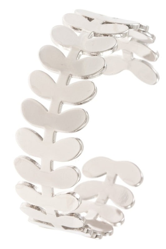 Etched lead cuff bracelet