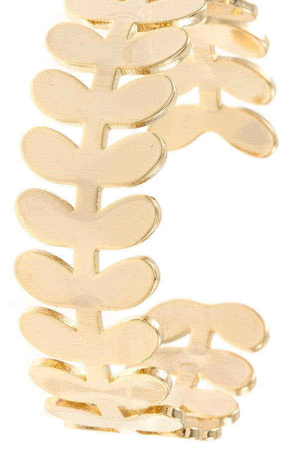 Etched lead cuff bracelet