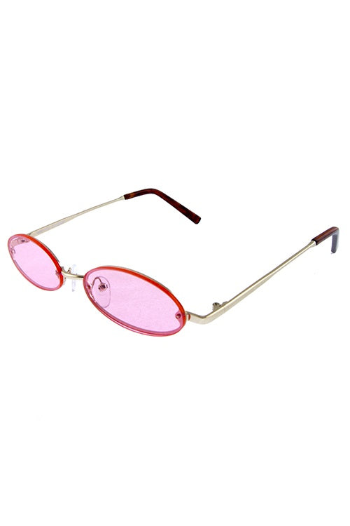 Womens rounded marvelous metal sunglasses