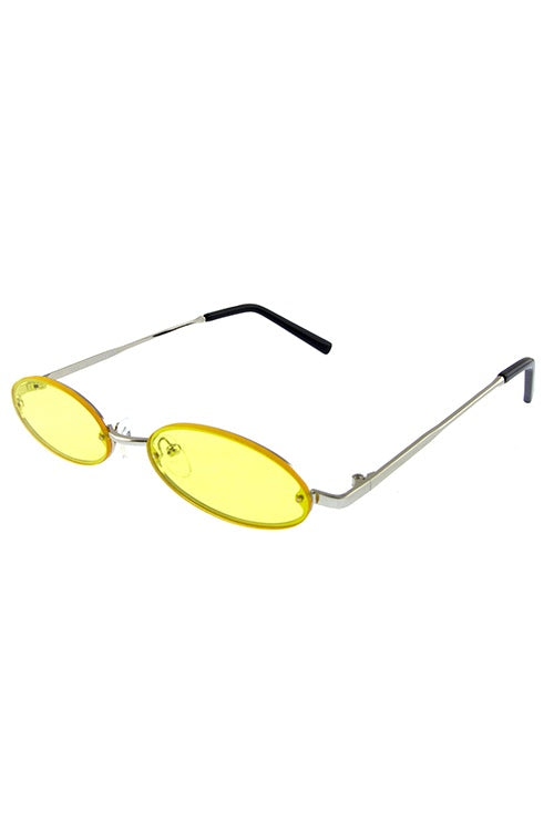 Womens rounded marvelous metal sunglasses