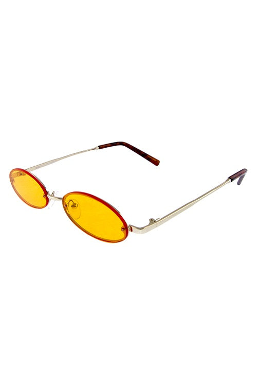 Womens rounded marvelous metal sunglasses