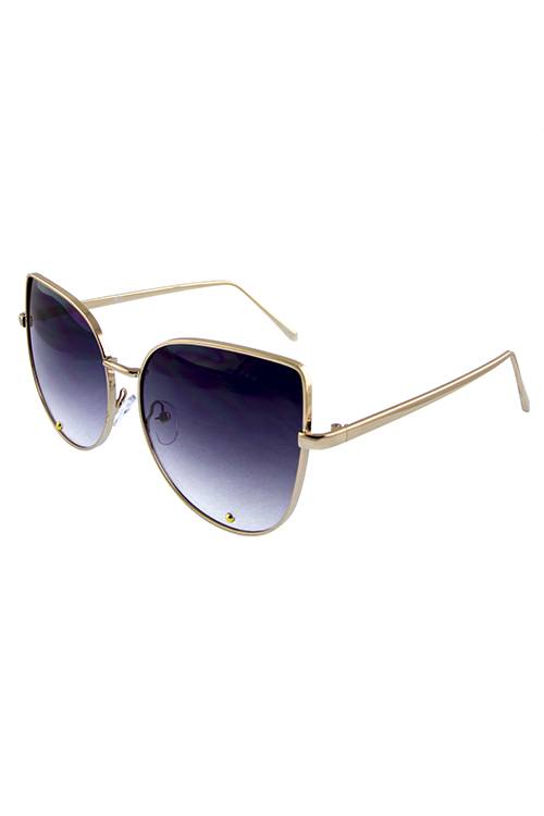 Womens metal leaf butterfly sunglasses