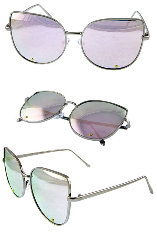 Womens metal leaf butterfly sunglasses