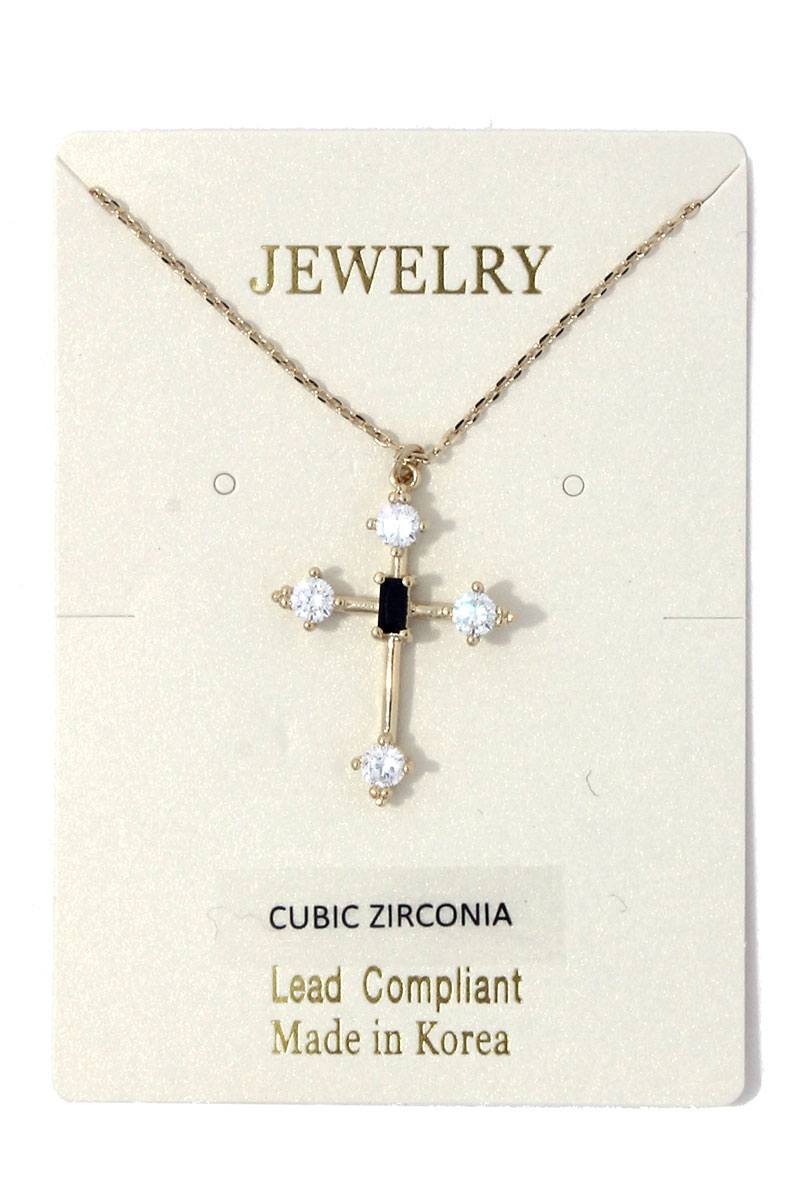 Cross charm necklace