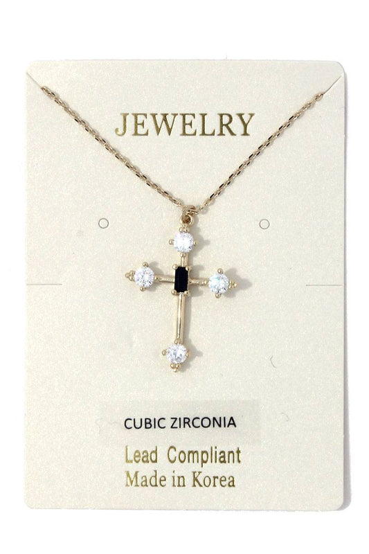 Cross charm necklace
