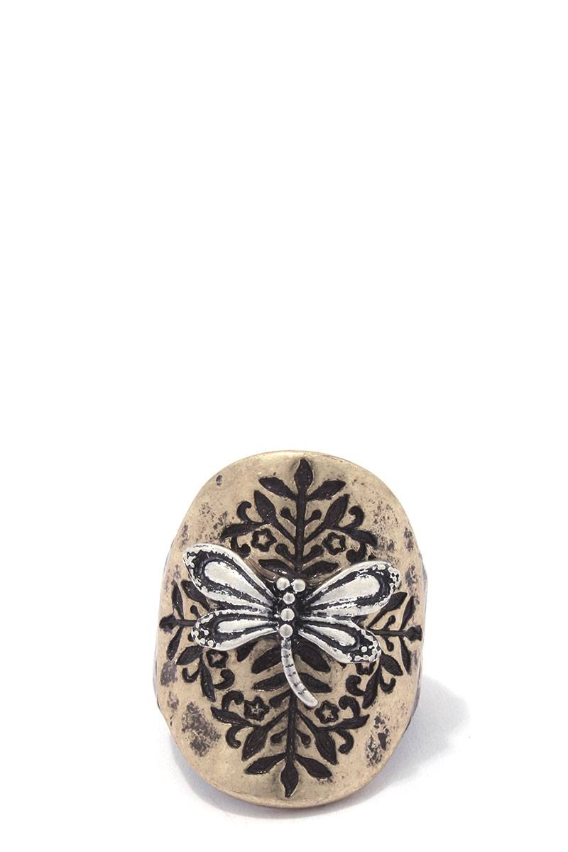 Dragon fly stretch ring