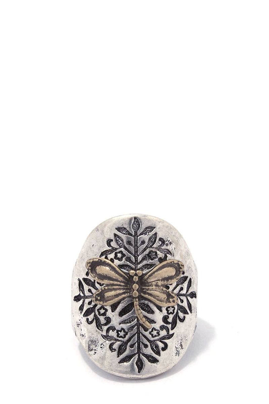 Dragon fly stretch ring