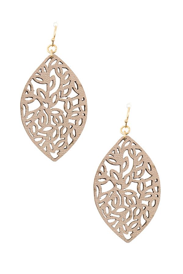 Marquise lead cut dangle earring