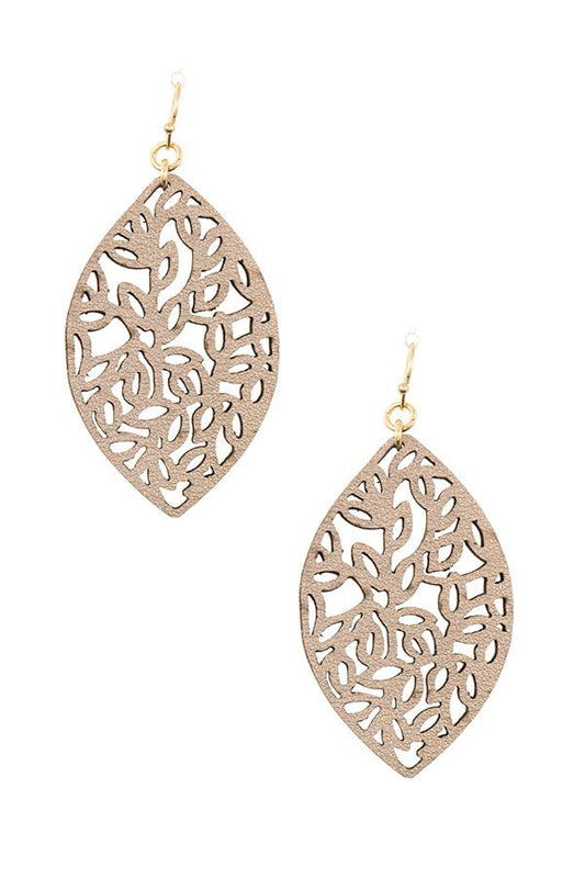 Marquise lead cut dangle earring