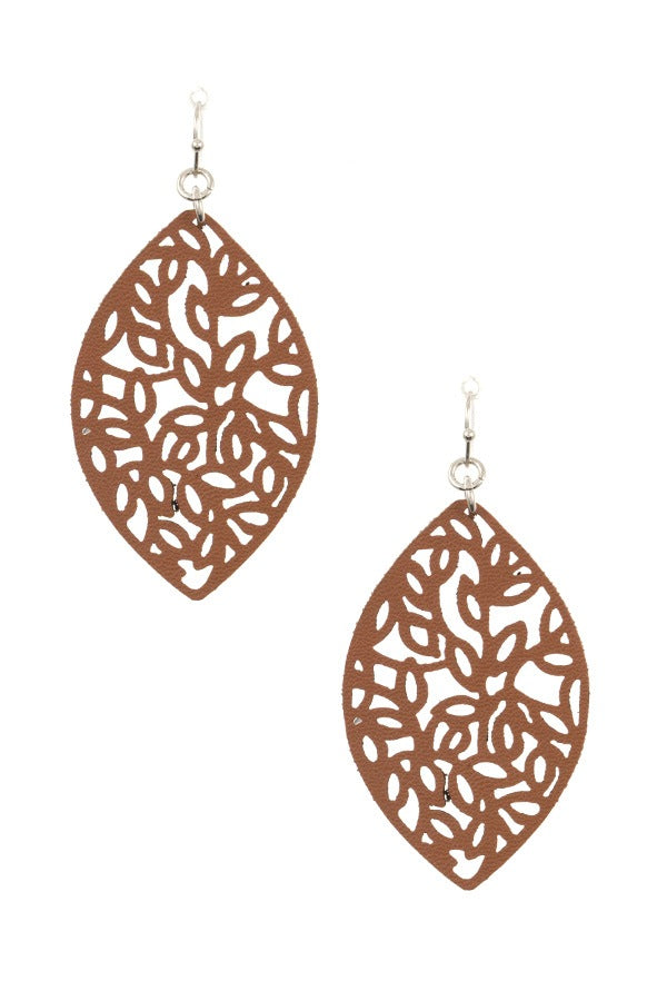 Marquise lead cut dangle earring