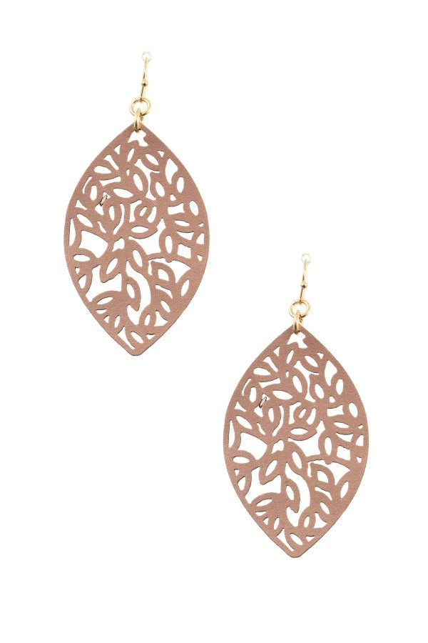 Marquise lead cut dangle earring