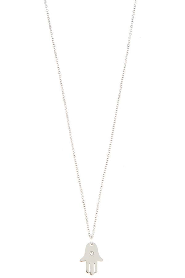 Hand pendant necklace
