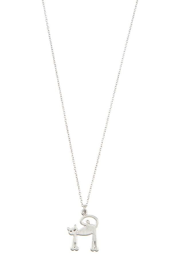 Cat pendant necklace