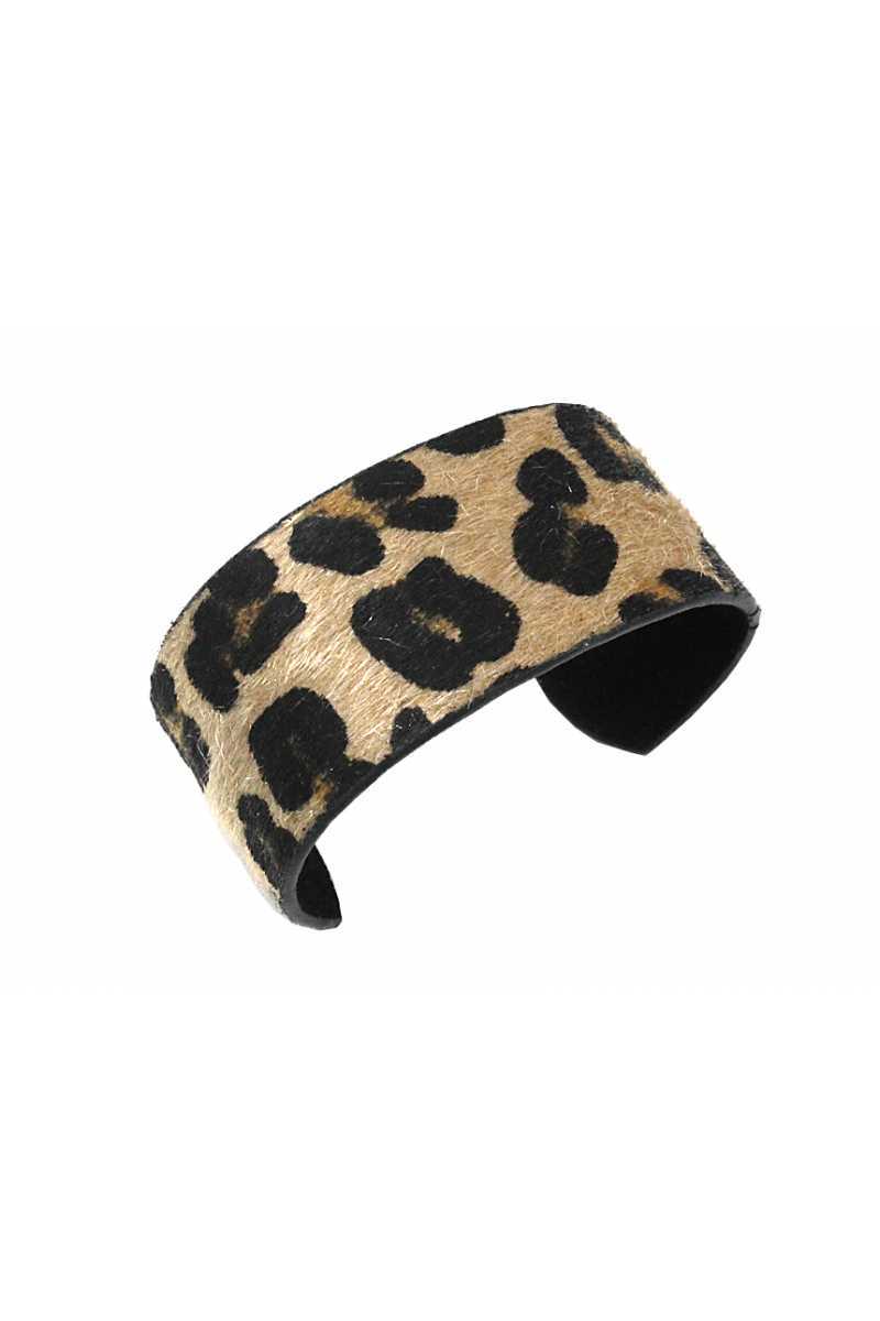 Animal print cuff bracelet