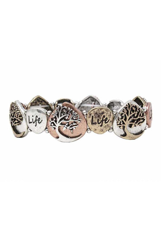 Metal stretch bracelet