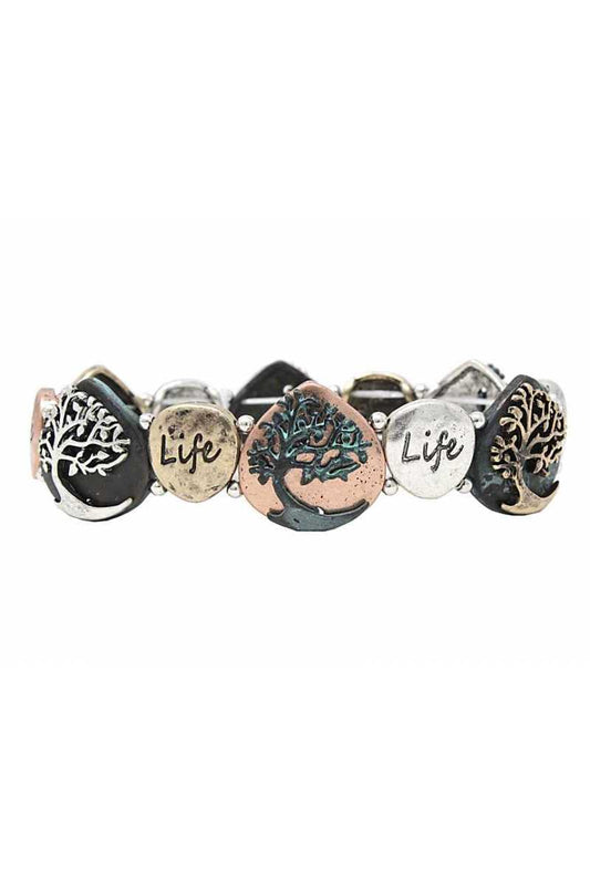 Metal stretch bracelet