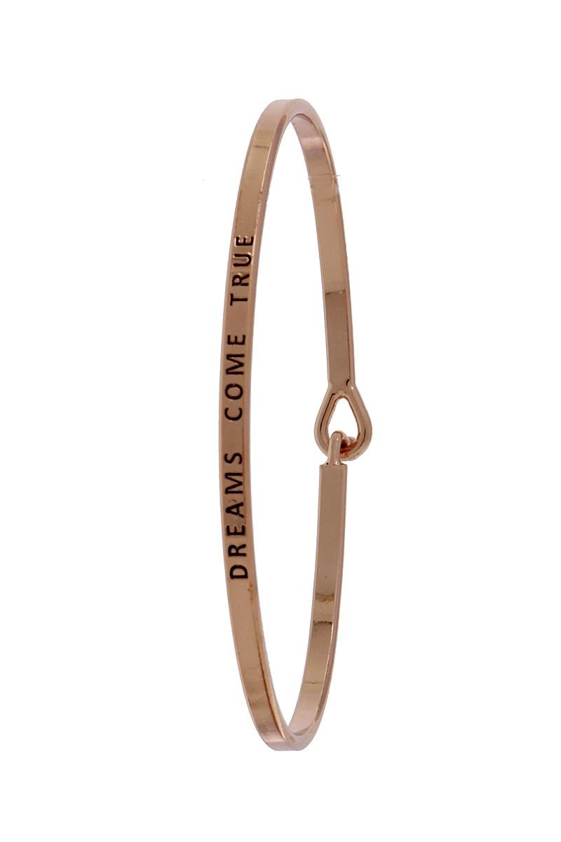 "dreams come true" inspiration bangle