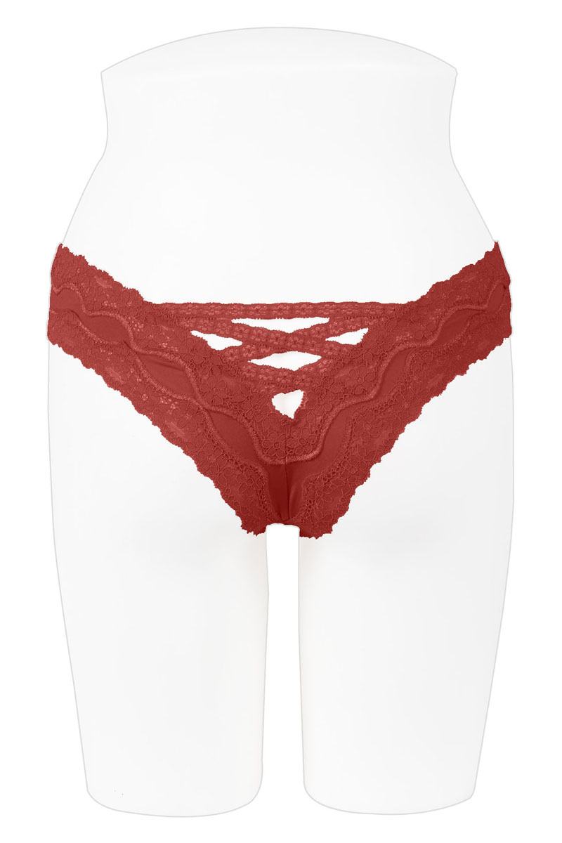 Sheer & super caged lace back bikini
