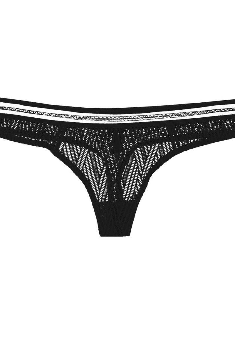 Pattern lace thong