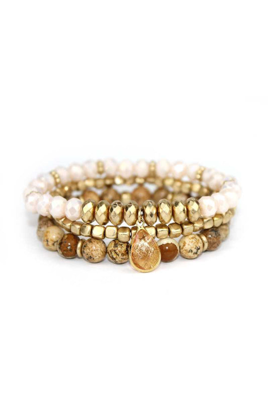 3 layers triple stretch bracelet