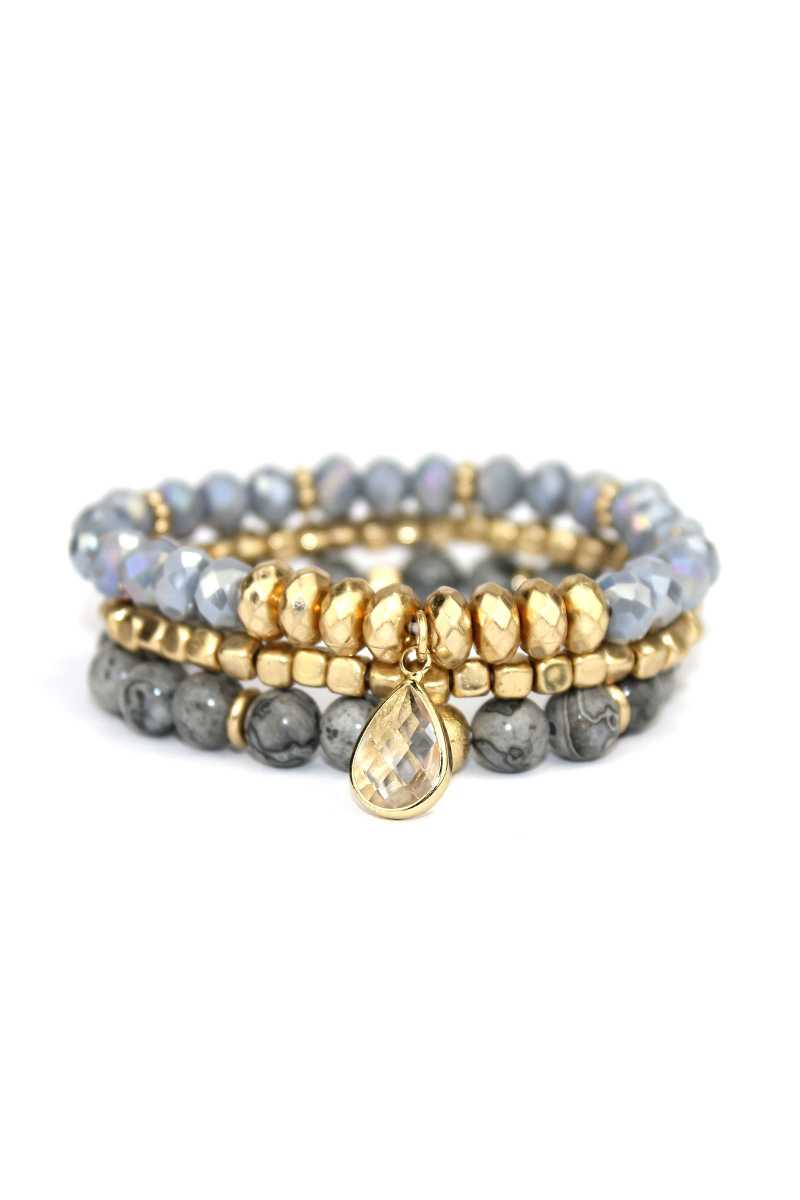 3 layers triple stretch bracelet