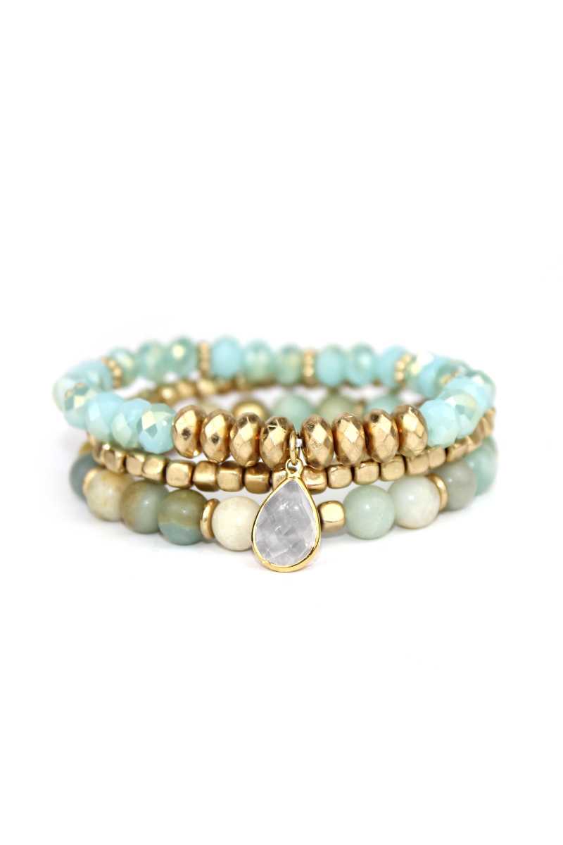 3 layers triple stretch bracelet