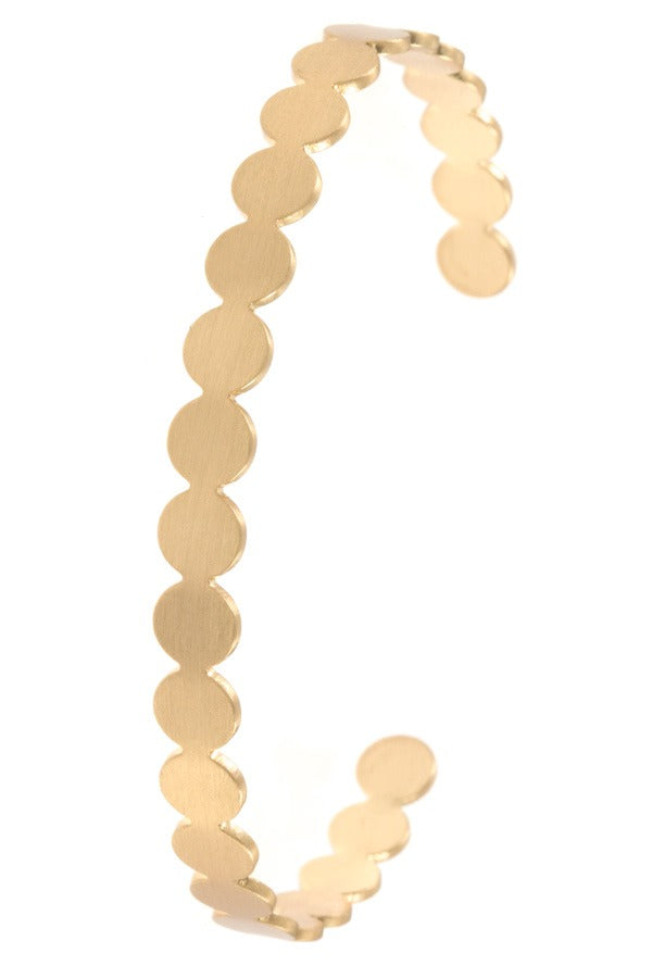 Circle link cuff bracelet