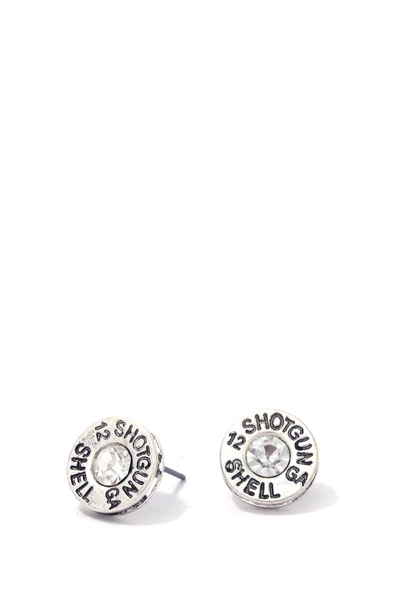 Metal stud earring