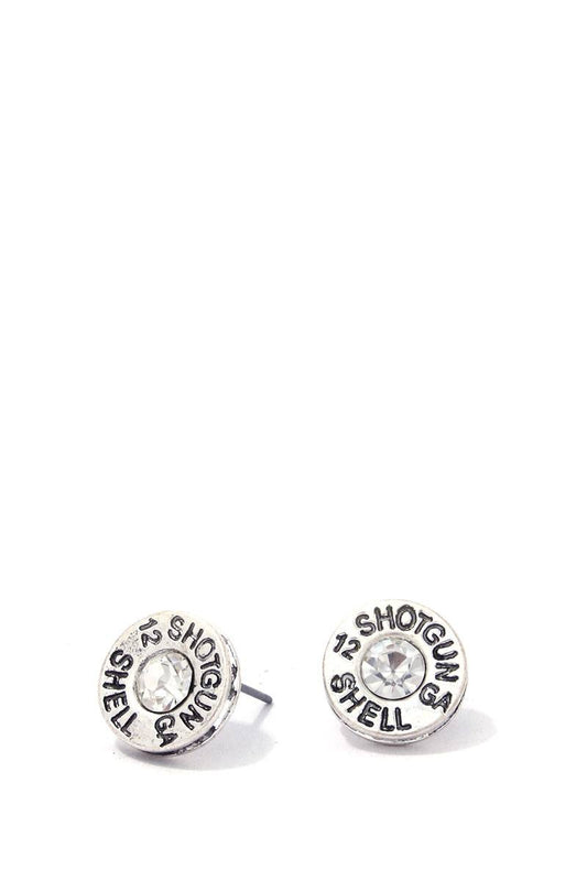 Metal stud earring