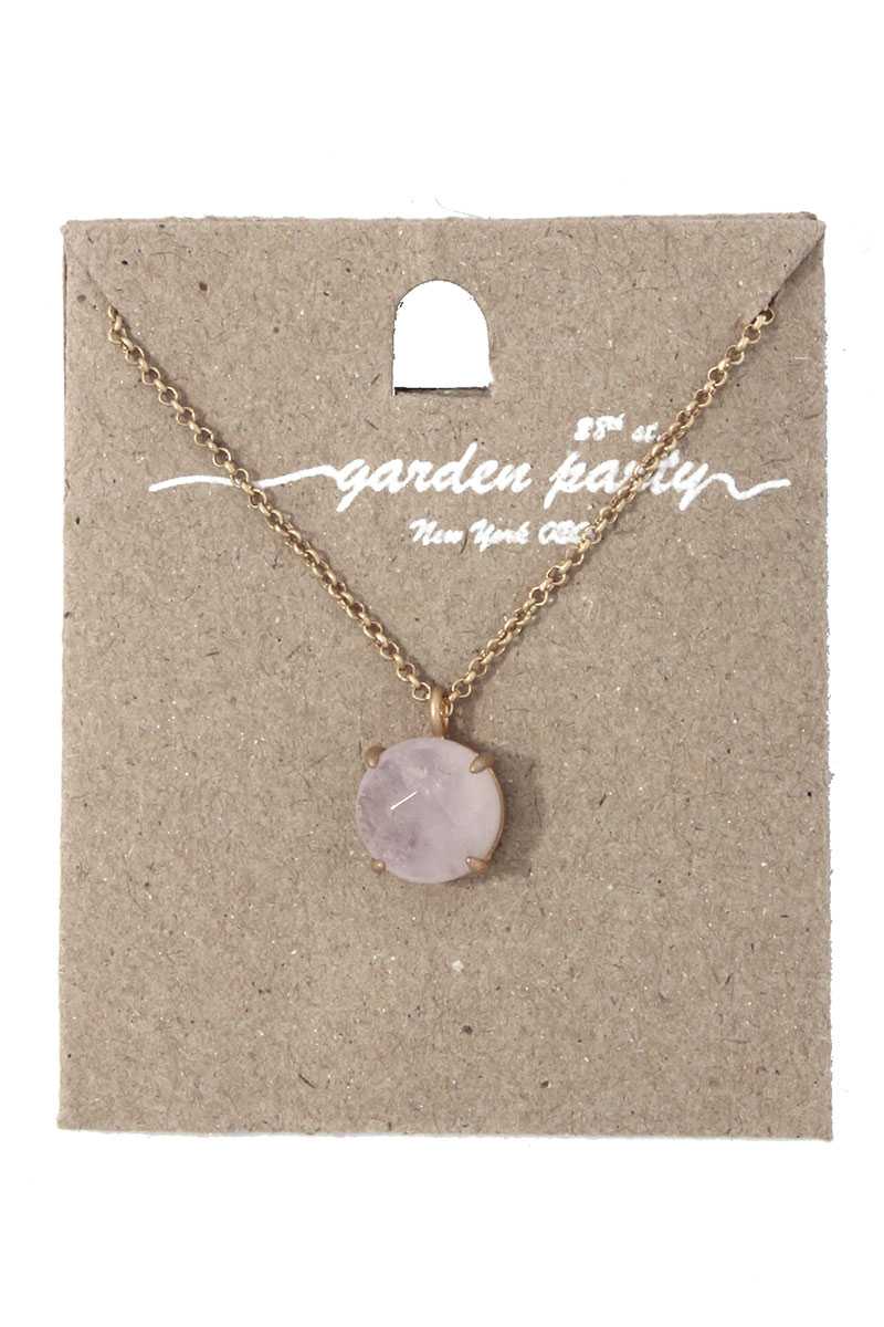 Circle shape pendant necklace