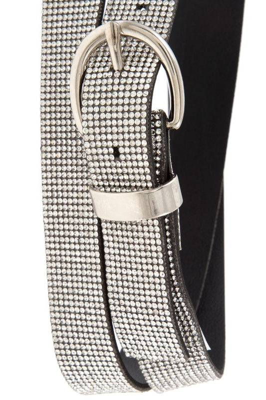 Embellished rhinestone fashion belt