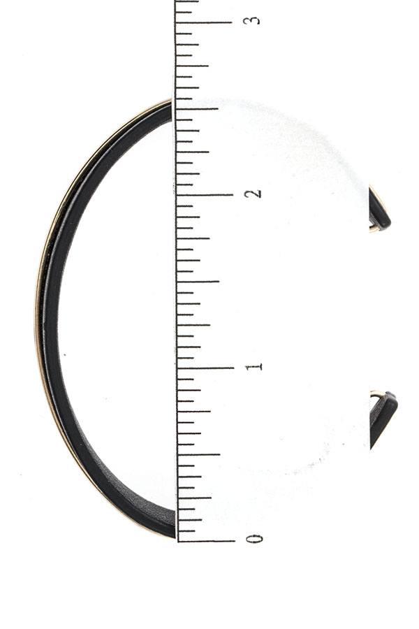Faux leather cuff bracelet