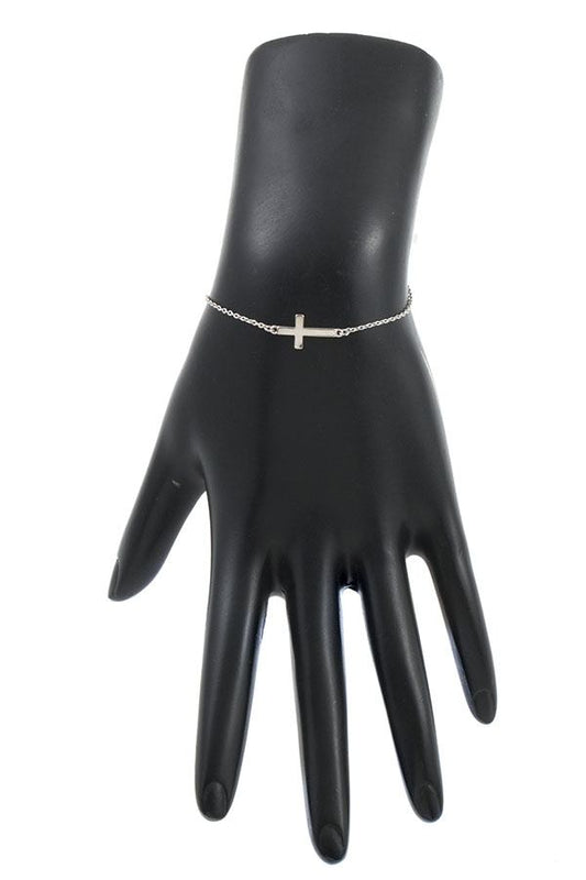 Cross charm bracelet